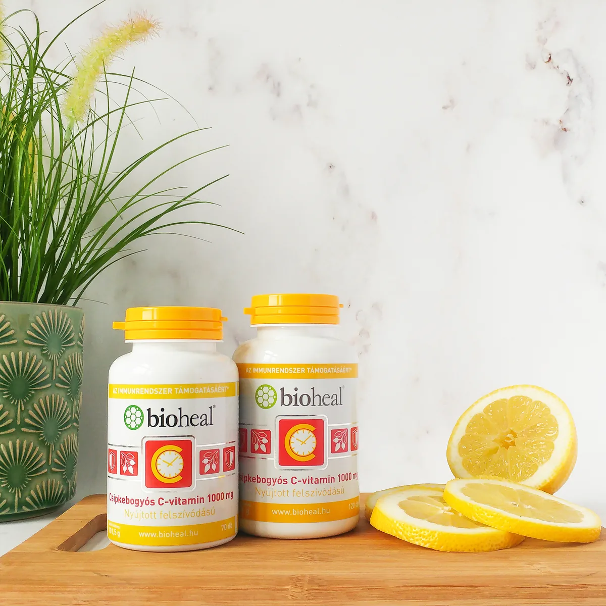 Bioheal Csipkebogyós C-vitamin a konyhapulton, citrommal