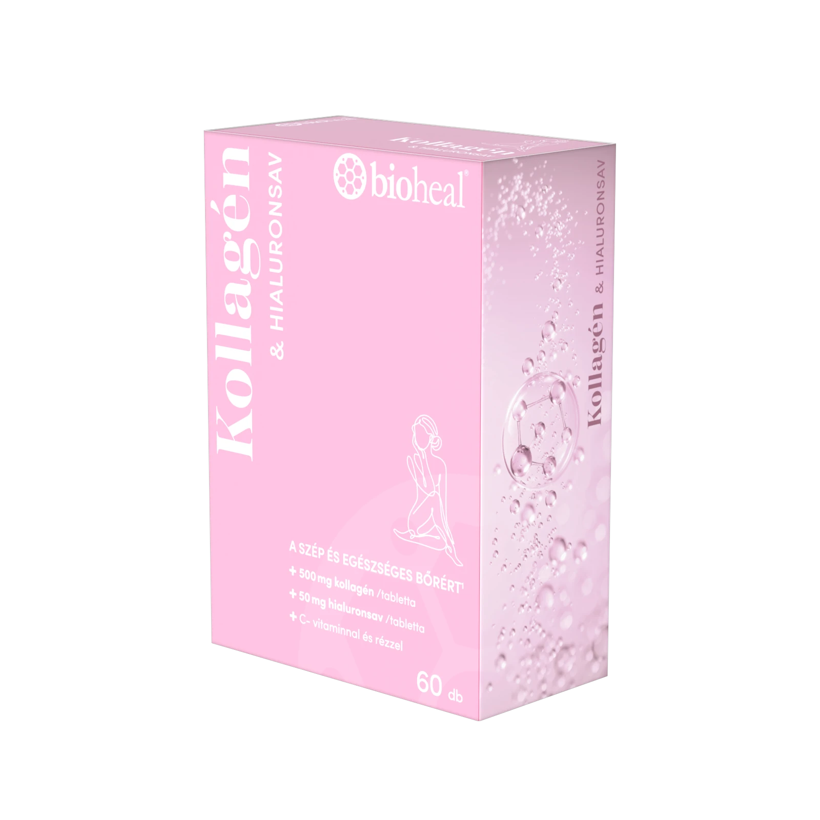 Bioheal® Kollagén & hialuronsav filmtabletta (60 db)