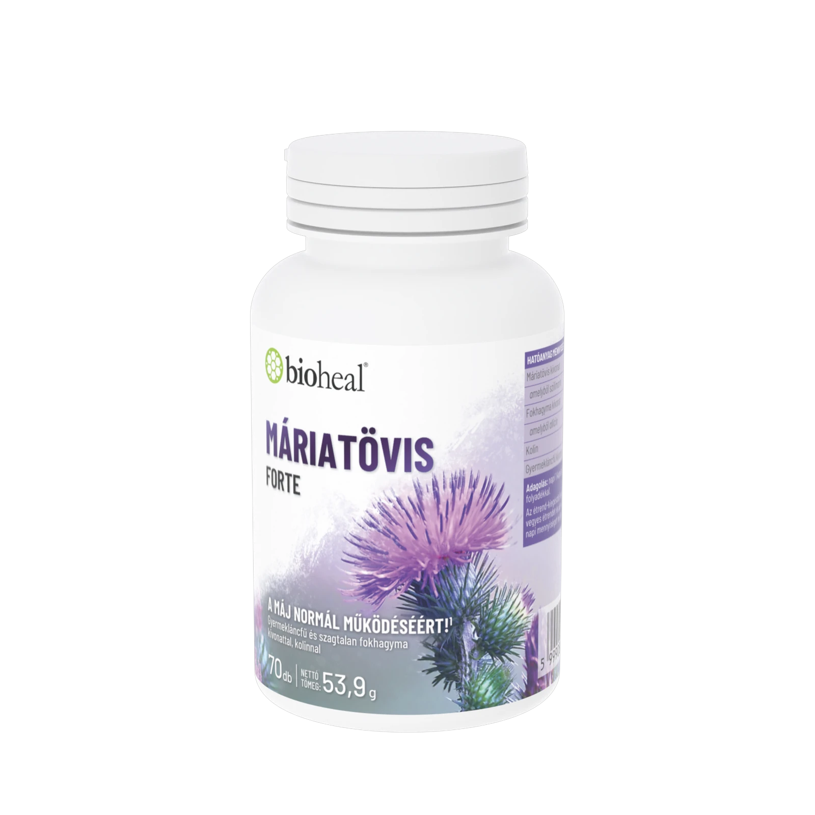 Bioheal® Máriatövis Forte kapszula (70 db)