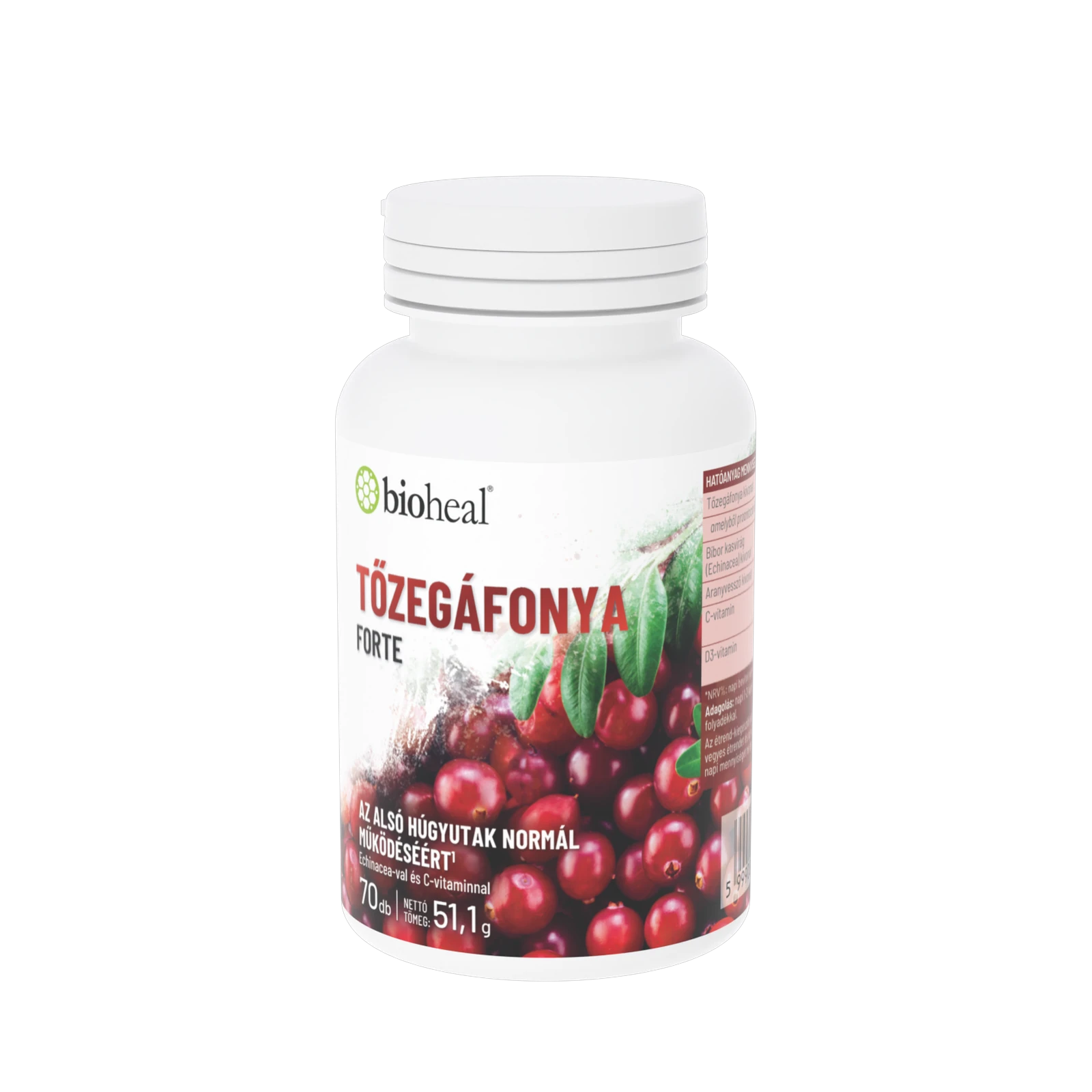 Bioheal® Tőzegáfonya Forte kapszula (70 db)