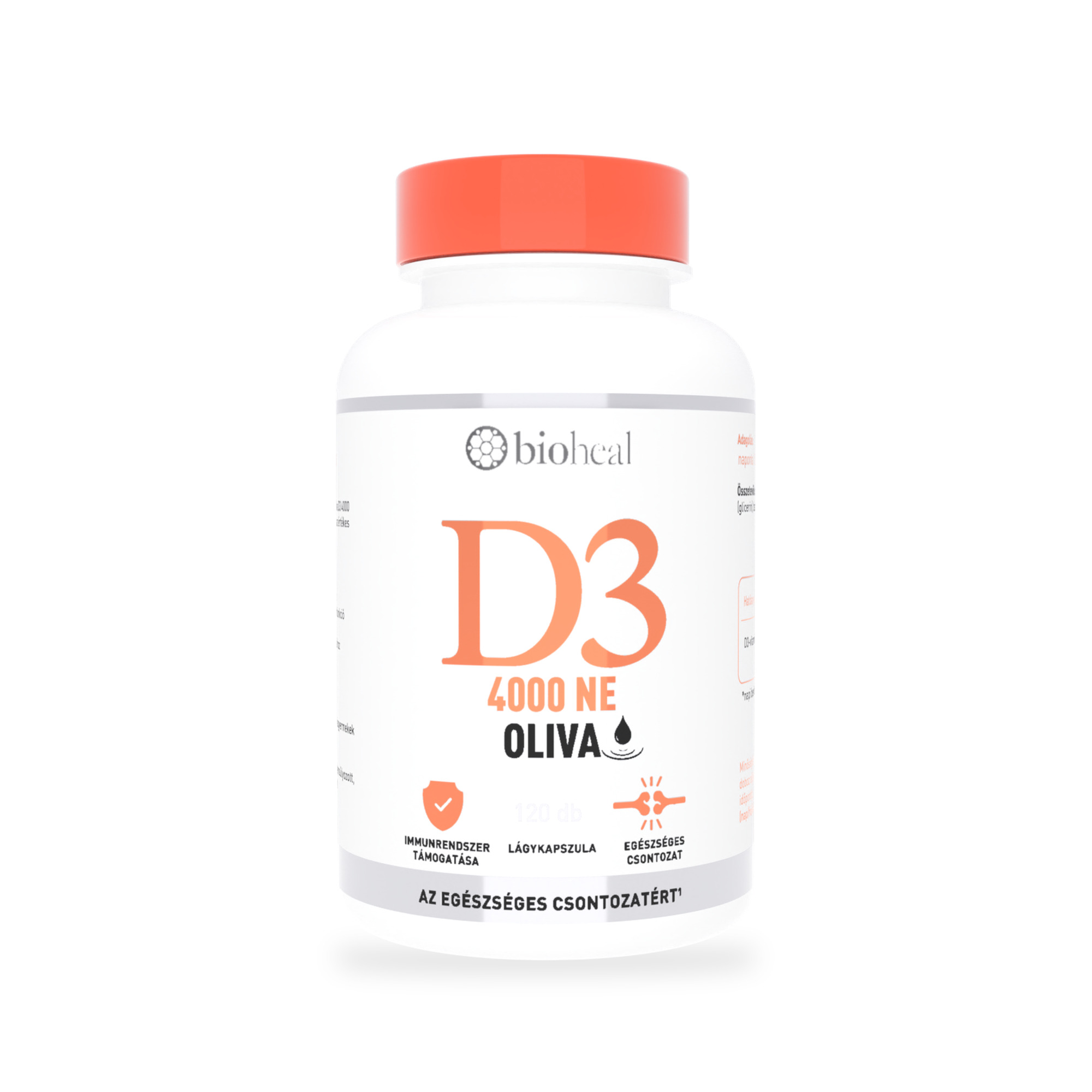 Bioheal® Oliva D3 4000 NE lágykapszula (120 db)