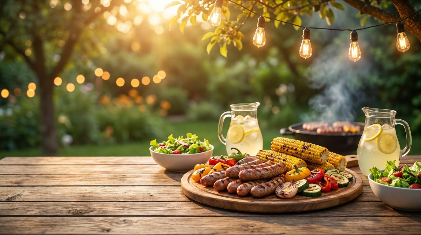 Nyári kerti grillezés a haverokkal