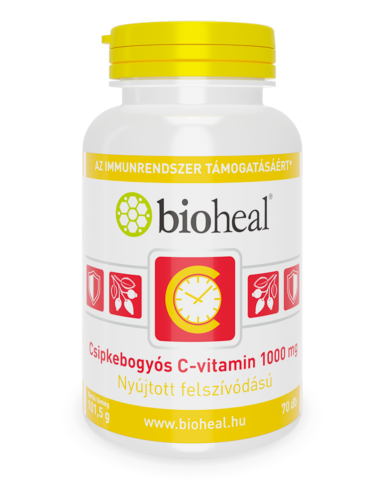 Csipkebogyós C-vitamin 1000 mg nyújtott felszívódással (70 db)