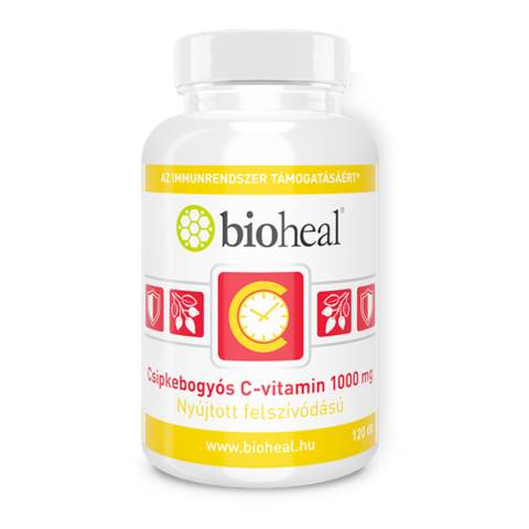 Csipkebogyós C-vitamin 1000 mg nyújtott felszívódással (120 db)