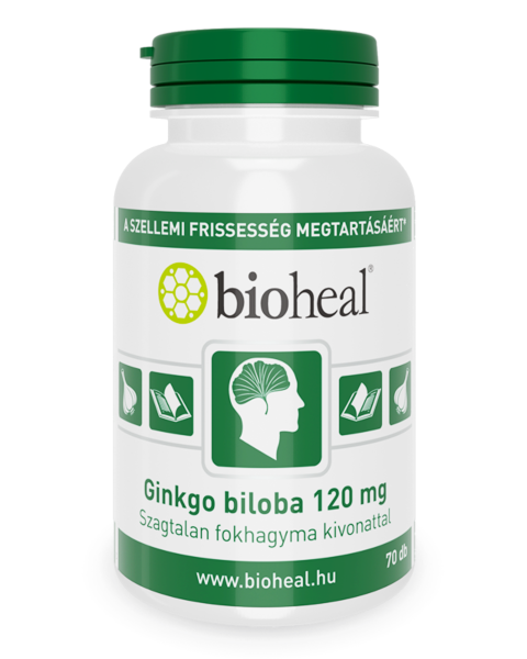 Ginkgo biloba 120 mg + Fokhagyma kivonat (70 db)