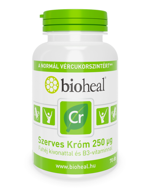 Szerves&Természetes Króm 250 μg (70 db)