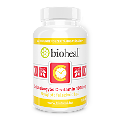 Csipkebogyós C-vitamin 1000 mg nyújtott felszívódással (120 db)