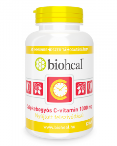 Csipkebogyós C-vitamin 1000 mg nyújtott felszívódással (120 db)