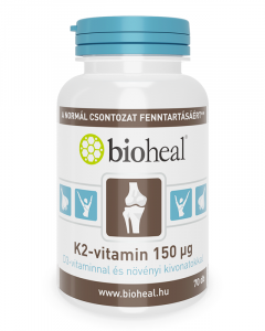 K2-vitamin 150 μg D3-vitaminnal és növényi kivonatokkal (70 db)
