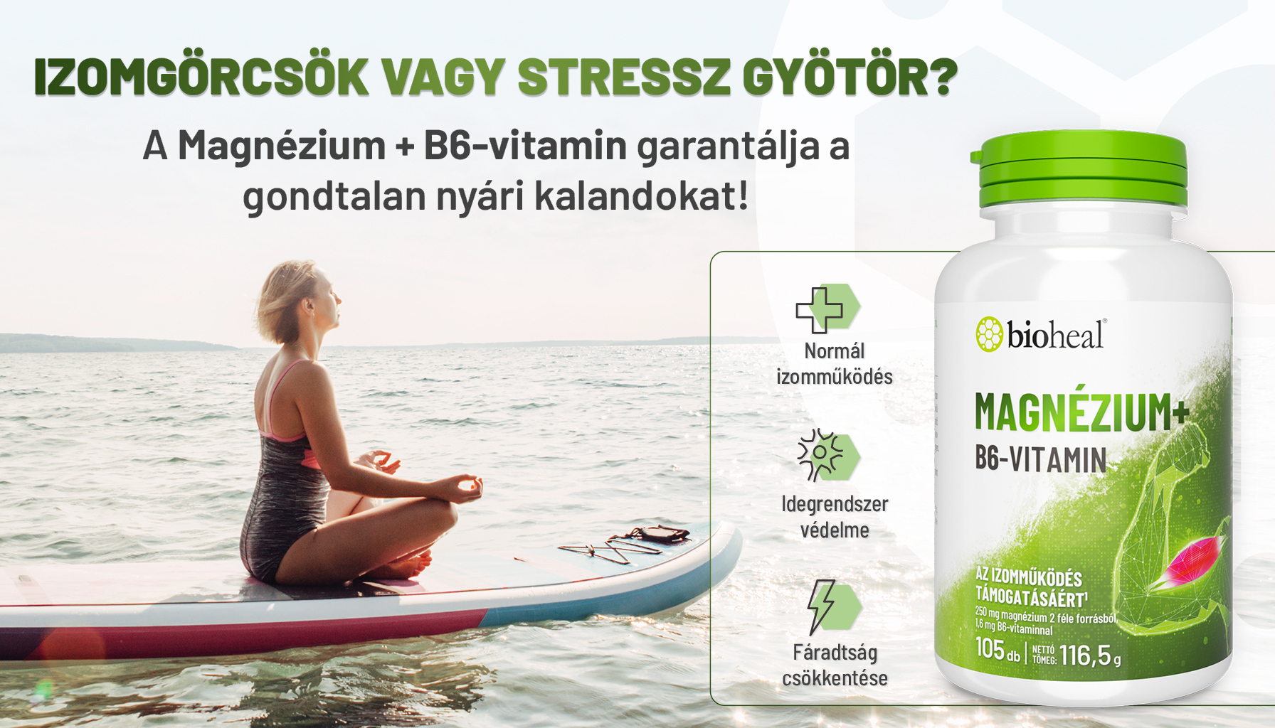 Bioheal® Magnézium + B6-vitamin (105 db)