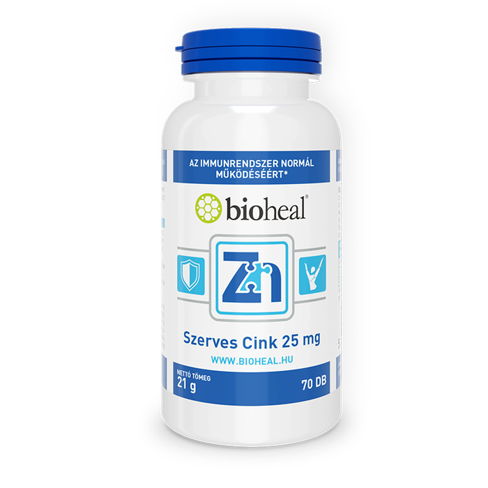 Bioheal&reg; Szerves Cink 25 mg — 70 db