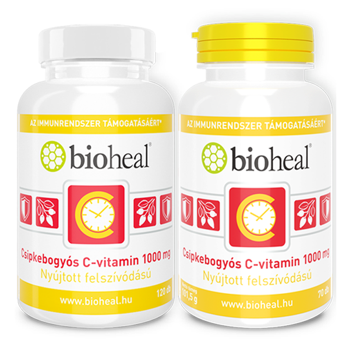 Bioheal&reg; Csipkebogyós C-vitamin családi csomag — 190 db