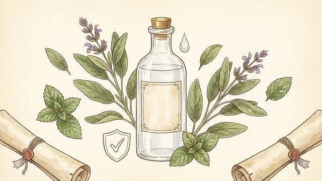 Tiszta forrás — apothecary illusztráció