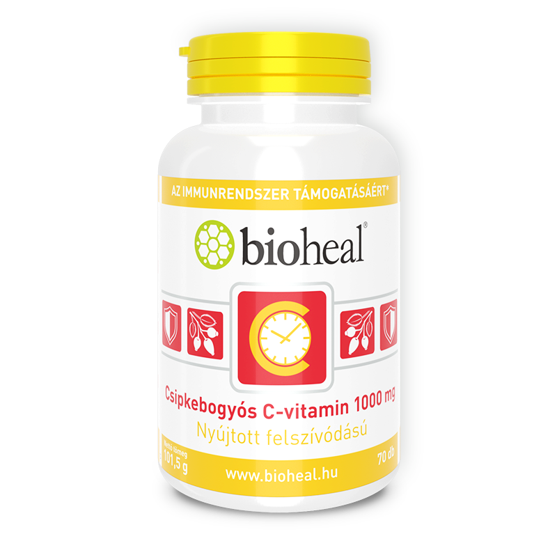 Bioheal® Csipkebogyós C-vitamin 1000 mg, nyújtott felszívódású filmtabletta