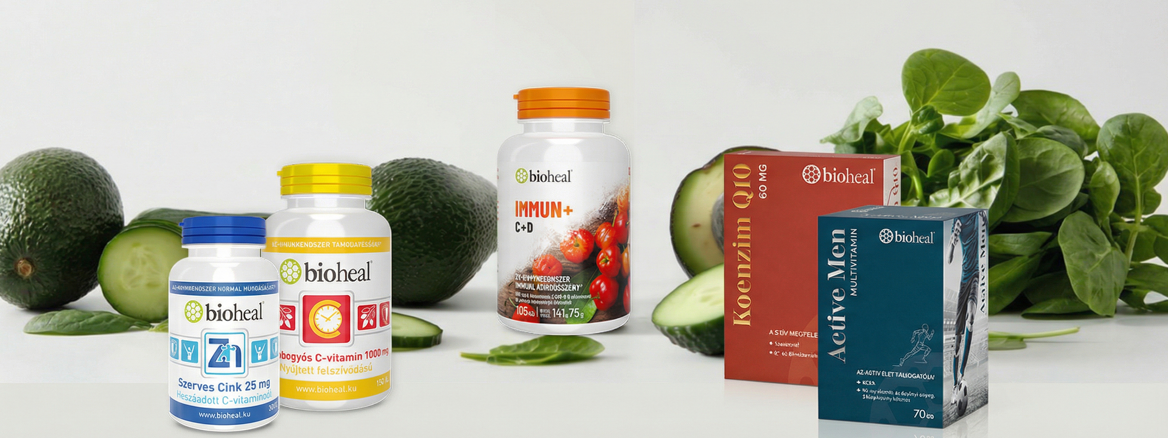 Bioheal Longevity záró montázs logóval és termékekkel